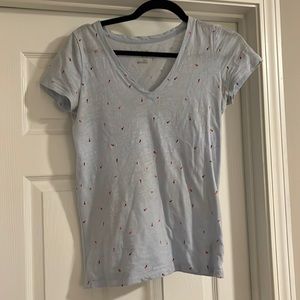 Ladybug V Neck Tee Shirt